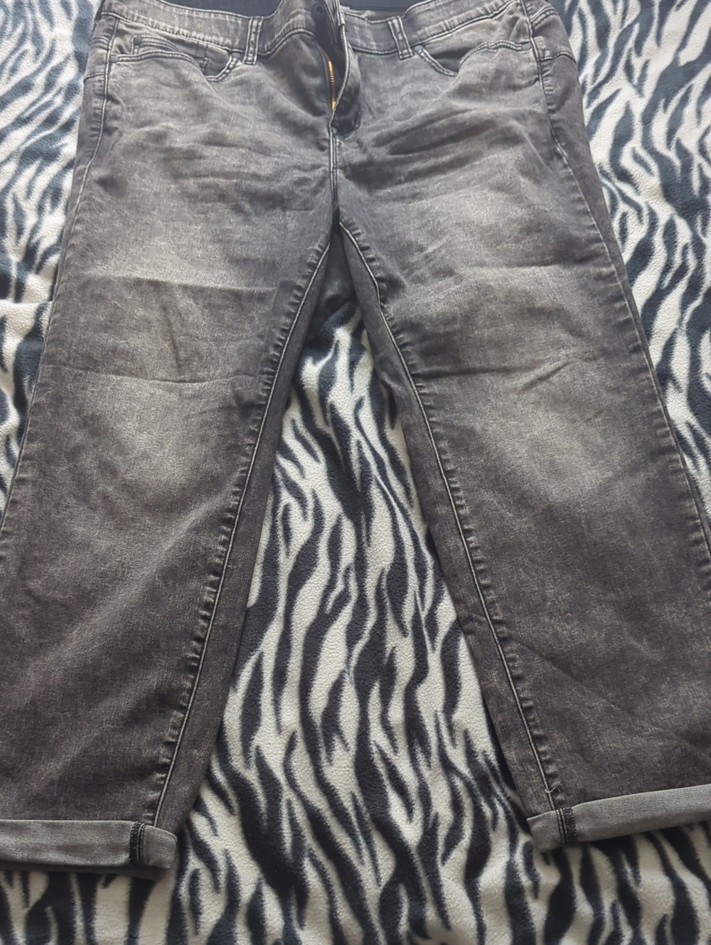 torrid Women's Straight Gray Washed Jeans